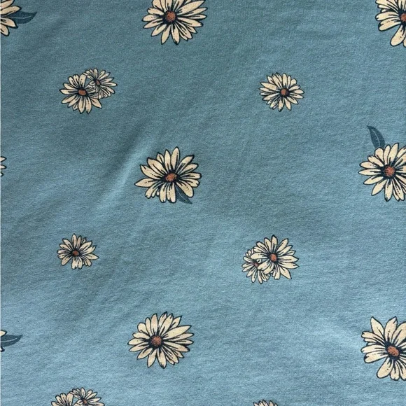 Sunflower V-Neck Crusher Tee by Life Is Good—Green - Picture 4 of 6